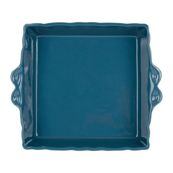 ФОРМА ДЛЯ ЗАПЕКАНИЯ С ШПАЖКАМИ ДЛЯ БАРБЕКЬЮ, COTE TABLE, OVEN DISH FESTON STEEL BLUE 29X25X7CM STONEWARE, АРТИКУЛ 36539