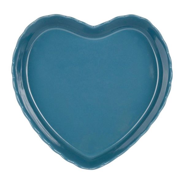 ФОРМА ДЛЯ ВЫПЕЧКИ, COTE TABLE, MOULDING PLATE CHARLOTTE STEEL BLUE 24X5 STONEWARE, АРТИКУЛ 36541