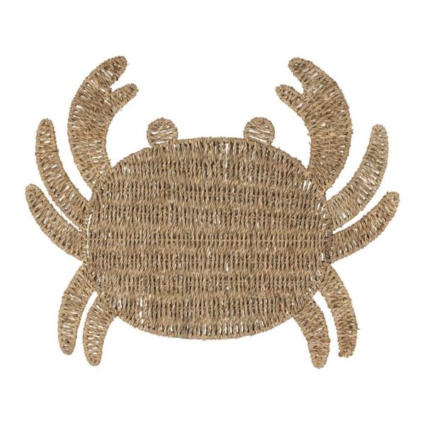 Салфетка подстановочная, COTE TABLE, CRAB PLACEMAT SUMATRA NATURAL 48X38CM SEA RUSH, АРТИКУЛ 36551