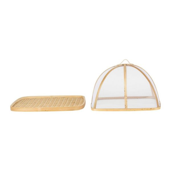 ПОДНОС С КОЛПАКОМ, COTE TABLE, TRAY W/BELL COVER X2 ANCILE NAT 37H21+32H20 BAMBOO, АРТИКУЛ 36558