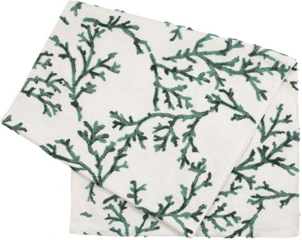 ДОРОЖКА НА СТОЛ РАНЕР, COTE TABLE, TABLE RUNNER CORAL AMRIK EMERALD 170X50CM COTTON, АРТИКУЛ 36568