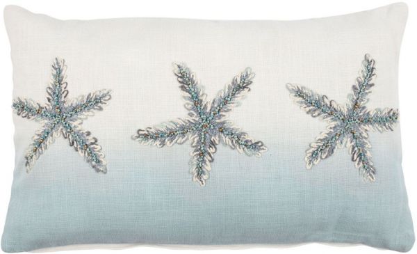 ЧЕХОЛ НА ПОДУШКУ, COTE TABLE, CUSHION COVER SEA STAR AMRIK TURQUOIS 50X30 COTTON, АРТИКУЛ 36571