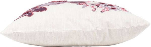 ЧЕХОЛ НА ПОДУШКУ, COTE TABLE, CUSHION COVER FLORISYA PURPLE+WHITE 45X45CM COTTON, АРТИКУЛ 36575