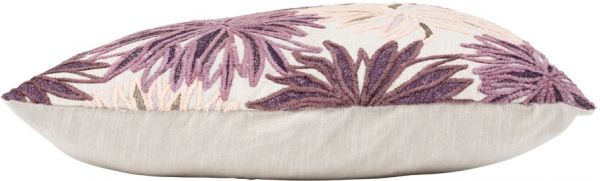 ЧЕХОЛ НА ПОДУШКУ, COTE TABLE, CUSHION COVER FLORISYA PURPLE+BEIGE 45X45CM COTTON, АРТИКУЛ 36576