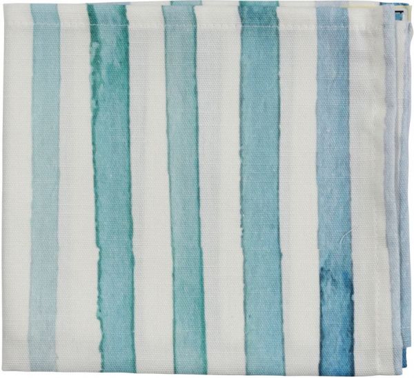 САЛФЕТКА, COTE TABLE, NAPKIN PETIPA TURQUOISE+WHITE 35X35CM COTTON, АРТИКУЛ 36589