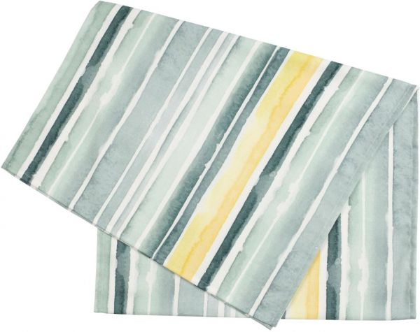 ДОРОЖКА НА СТОЛ РАНЕР, COTE TABLE, TABLE RUNNER SANVE GREEN+YELLOW 160X50CM COTTON, АРТИКУЛ 36603