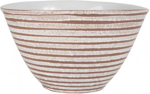 САЛАТНИК, COTE TABLE, SALAD BOWL ESKYS WHITE D27XH14.5 TERRACOTTA, АРТИКУЛ 36675