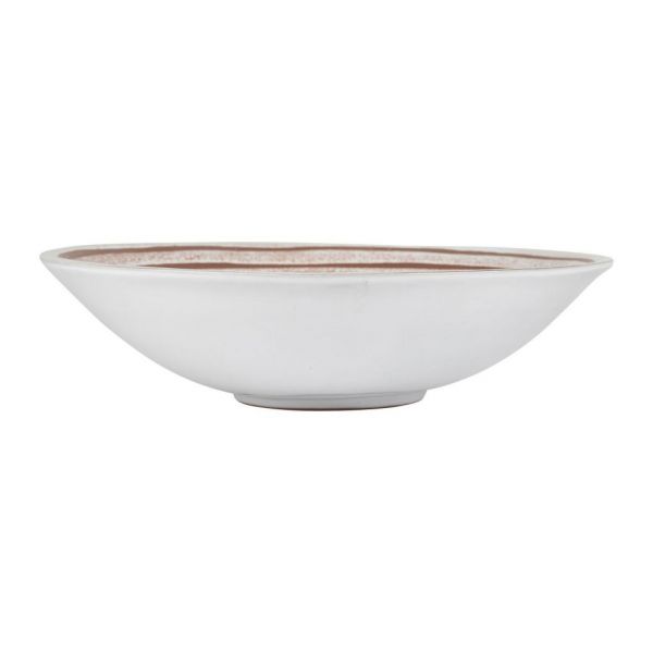 БЛЮДО, COTE TABLE, DEEP DISH ESKYS WHITE D30XH7 TERRACOTTA, АРТИКУЛ 36676