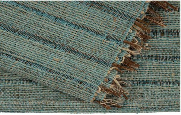 ДОРОЖКА НА СТОЛ РАНЕР, COTE TABLE, TABLE RUNNER VEGETAL BLUE GREY 183X33CM RAMIE, АРТИКУЛ 36729