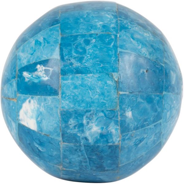 ШАР ПРЕДМЕТЫ ИНТЕРЬЕРА/ДЕКОРАТИВНЫЙ,, COTE TABLE, DECORATIVE BALL AQUOLE BLUE D10CM RESIN, Арт.: 36772