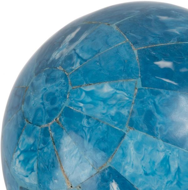 ШАР ПРЕДМЕТЫ ИНТЕРЬЕРА/ДЕКОРАТИВНЫЙ,, COTE TABLE, DECORATIVE BALL AQUOLE BLUE D10CM RESIN, Арт.: 36772