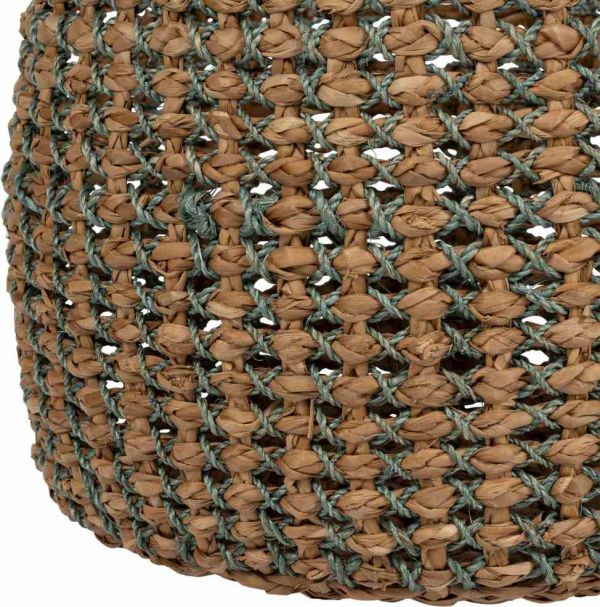 КОРЗИНА НОБОР ИЗ 2 ШТ.,, COTE TABLE, BASKET X2 BORD-MER NT+BLUE GM/PM ABACA+BROWN GRASS, Арт.: 36784