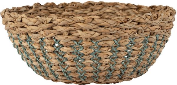 КОРЗИНА, COTE TABLE, FRUIT BASKET BORD-MER NAT+BLUE D33H14 ABACA+GRASS, Арт.: 36787