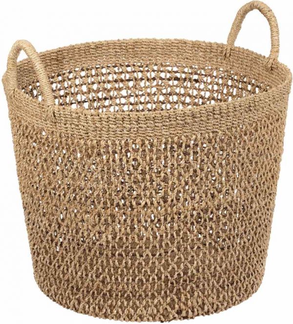 КОРЗИНА НОБОР ИЗ 2 ШТ.,, COTE TABLE, BASKET X2 ABAKA NAT D45H36+D38H33 ABACA, Арт.: 36790