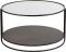 СТОЛИК КОФЕЙНЫЙ, COTE TABLE, ROUND COFFEE TABLE TAHRA BROWN D70H39 IRON+GLASS, Арт.: 36826 СТОЛИК КОФЕЙНЫЙ, COTE TABLE, ROUND COFFEE TABLE TAHRA BROWN D70H39 IRON+GLASS, Арт.: 36826
