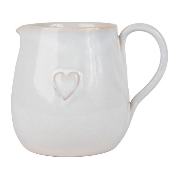 КУВШИН, COTE TABLE, JUG COEUR REACTIVE WHITE 1.25L-15X10H15 STONEWARE, АРТИКУЛ 36844