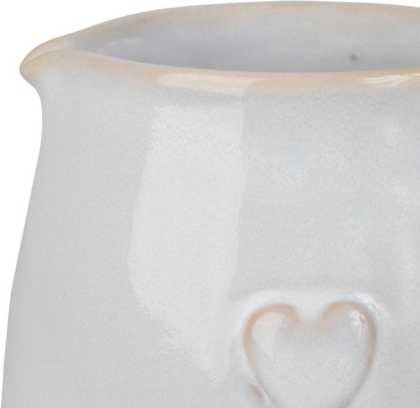 КУВШИН, COTE TABLE, JUG COEUR REACTIVE WHITE 1.25L-15X10H15 STONEWARE, АРТИКУЛ 36844