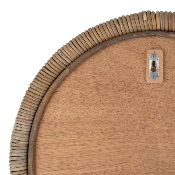 Зеркало, COTE TABLE, MIRROR SHIMA NATURAL D50X6.5CM RATTAN+MIRROR, Арт.: 36867