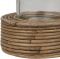 ПОДСВЕЧНИК CAELAN NATURAL D20XH8CM GLASS+RATTAN, Арт.:36873