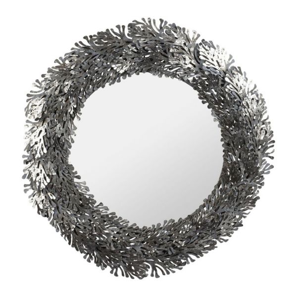 Зеркало, COTE TABLE, MIRROR ESTRAN GREY D74X5.5CM METAL+MIRROR, Арт.: 36883