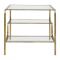 Столик приставной, SIDE TABLE ELUMINEA GOLD 60X60XH55CM IRON+GLASS ,Cote Table ,Арт.: 36902