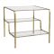 Столик приставной, SIDE TABLE ELUMINEA GOLD 60X60XH55CM IRON+GLASS ,Cote Table ,Арт.: 36902