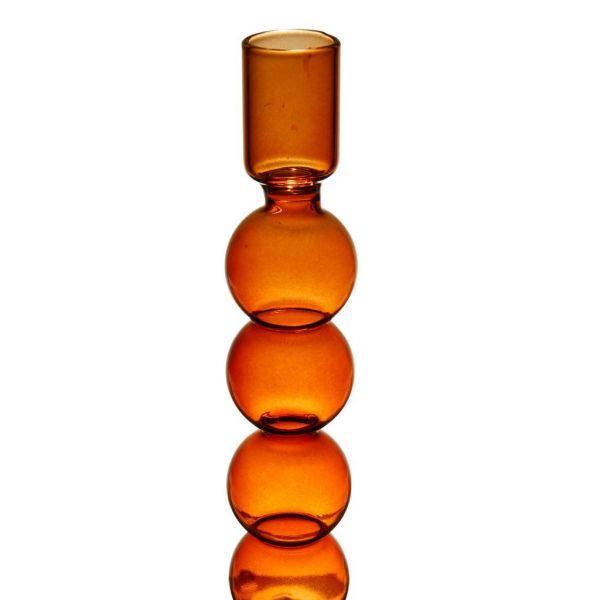 Подсвечник, CANDLESTICK ARIA AMBER D8XH23.5 BOROSILICATE GLASS ,Cote Table ,Арт.: 36918