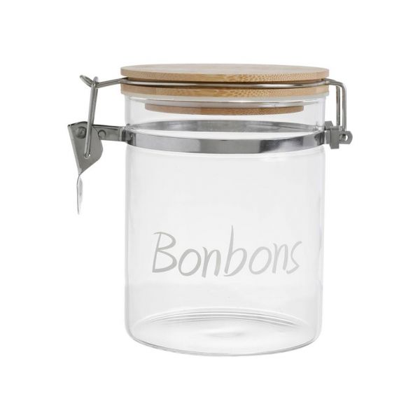 Банка с крышкой, JAR BONBON W/LID PAPILLE WHITE D10H13 BOROSILICATE ,Cote Table ,Арт.: 36925