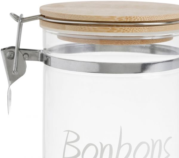 Банка с крышкой, JAR BONBON W/LID PAPILLE WHITE D10H13 BOROSILICATE ,Cote Table ,Арт.: 36925