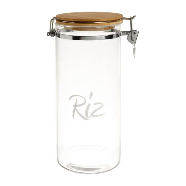 Банка с крышкой, JAR RIZ W/LID PAPILLE WHITE D10H24 BOROSILICATE ,Cote Table ,Арт.: 36929