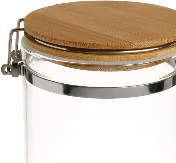 Банка с крышкой, JAR RIZ W/LID PAPILLE WHITE D10H24 BOROSILICATE ,Cote Table ,Арт.: 36929