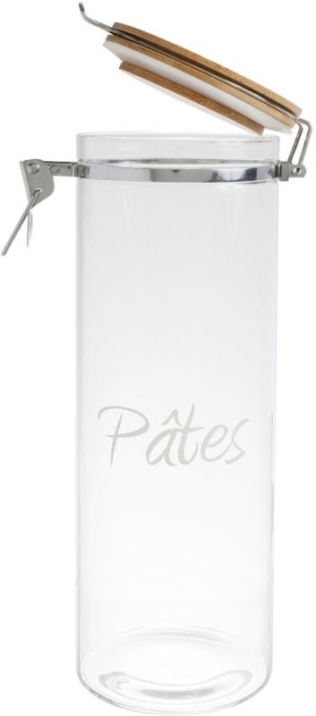 Банка с крышкой, JAR PATES W/LID PAPILLE WHITE D10H29 BOROSILICATE ,Cote Table ,Арт.: 36931