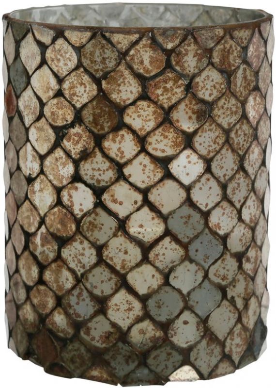 Подсвечник  KALEI GOLDEN BROWN D10XH13CM GLASS ,Cote Table ,Арт.: 36942