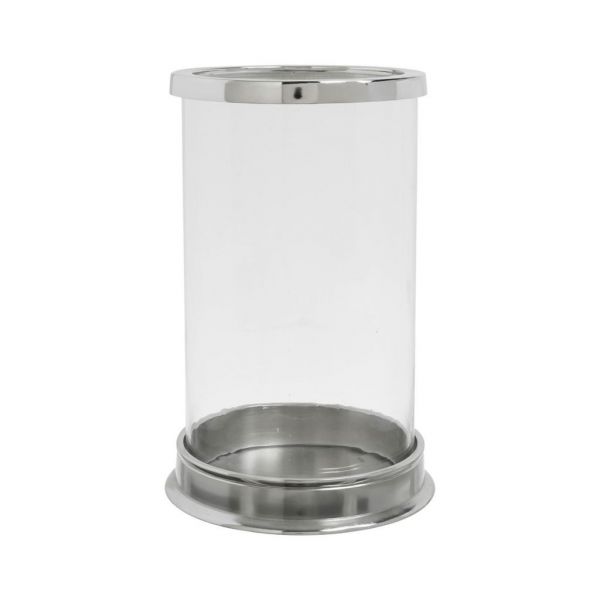 Подсвечник  ESNA SILVER GREY D16H25 GLASS+ALUMINIUM ,Cote Table ,Арт.: 37040