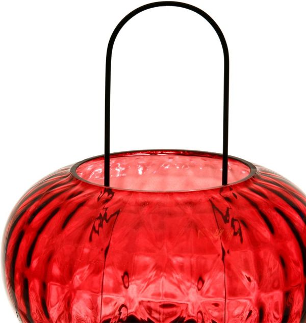 Фонарь - подсвечник PRISCA FUCHSIA D24XH26.5CM GLASS+METAL ,Cote Table ,Арт.: 37090