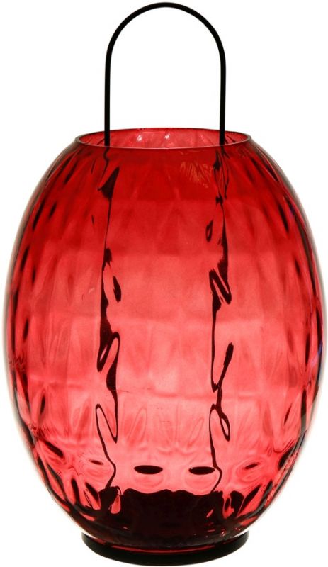 Фонарь - подсвечник PRISCA FUCHSIA D24XH42CM GLASS+METAL ,Cote Table ,Арт.: 37092