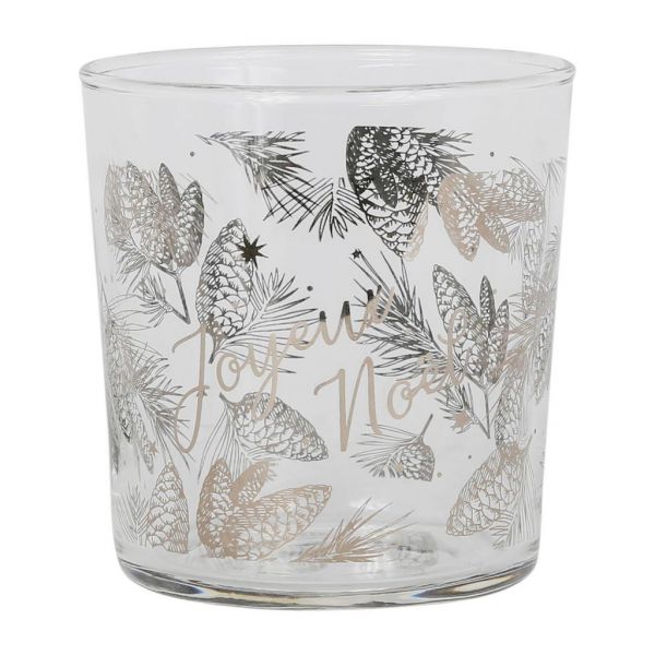 Стакан для воды, TUMBLER JOYEUX NOEL BODEGA PLATINUM 35.5CL GLASS ,Cote Table ,Арт.: 37153