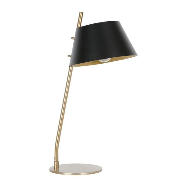 Лампа настольная,  DESK LAMP DULLIN BLACK+GOLD 32X25XH61CM-E27 IRON ,Cote Table ,Арт.: 37156