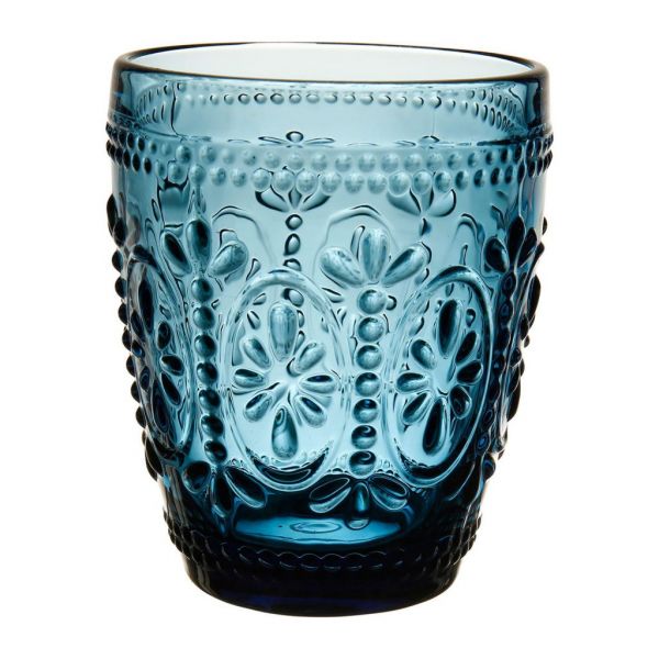 Стакан для воды, TUMBLER CHAMBORD BLUE 25CL-D8XH10CM GLASS ,Cote Table ,Арт.: 37163