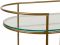 Столик сервировочный на колесиках, TROLLEY LARDECO GOLD 78X48.5XH82CM IRON+GLASS ,Cote Table ,Арт.: 37236