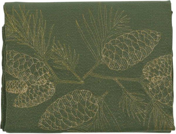 Скатерть, TABLECLOTH EPICEA GREEN+GOLD 320X170 100% хлопок+LUREX ,Cote Table ,Арт.: 37290