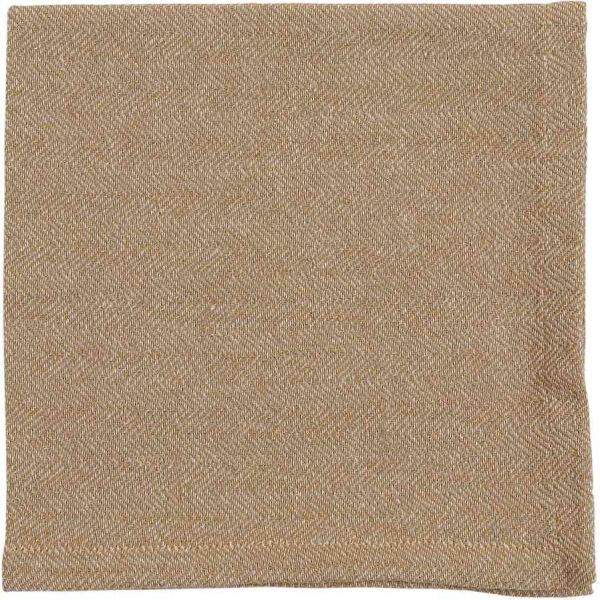 Салфетка, NAPKIN TISSAGE BEIGE+GOLD 40X40 100% хлопок+LUREX ,Cote Table ,Арт.: 37291