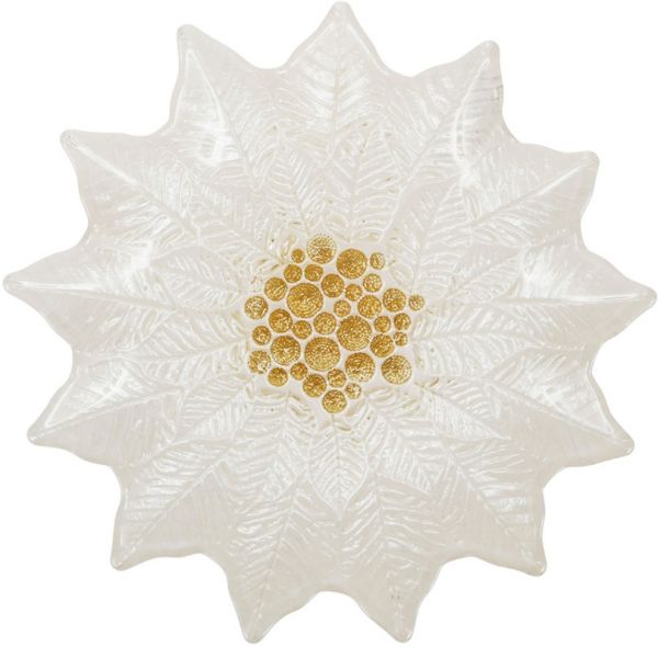 Тарелка десертная ROSE DE NOEL PEARLY+GOLD D23.5 GLASS ,Cote Table ,Арт.: 37313