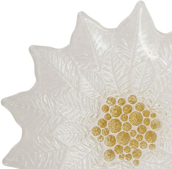 Тарелка десертная ROSE DE NOEL PEARLY+GOLD D23.5 GLASS ,Cote Table ,Арт.: 37313