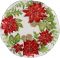Блюдо ROSE DE NOEL RED+GREEN D32CM GLASS ,Cote Table ,Арт.: 37319