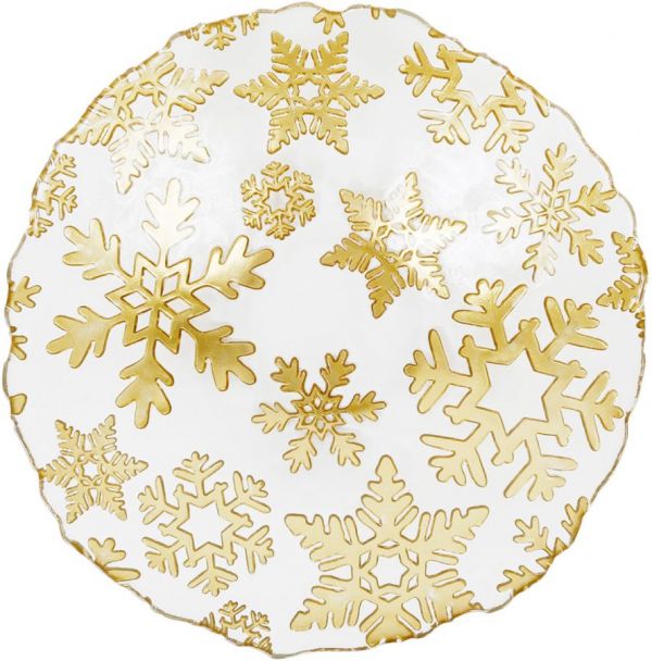 Блюдо FLOCON GOLD D31XH8CM GLASS ,Cote Table ,Арт.: 37329