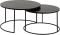 Кофейный столик, COFFEE TABLE X2 FELIA BLACK D75H44+D65H39 ALU+IRON ,Cote Table ,Арт.: 37335 Кофейный столик, COFFEE TABLE X2 FELIA BLACK D75H44+D65H39 ALU+IRON ,Cote Table ,Арт.: 37335
