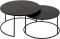 Кофейный столик, COFFEE TABLE X2 FELIA BLACK D75H44+D65H39 ALU+IRON ,Cote Table ,Арт.: 37335 Кофейный столик, COFFEE TABLE X2 FELIA BLACK D75H44+D65H39 ALU+IRON ,Cote Table ,Арт.: 37335