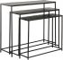 Консоль набор из 3 шт. FELIA BLACK H82/H70/H62 ALUMINIUM+IRON ,Cote Table ,Арт.: 37338