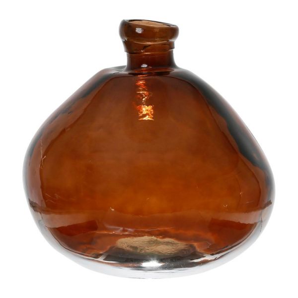 Ваза   COLIBRI AMBER D33XH33CM RECYCLED GLASS ,Cote Table ,Арт.: 37364